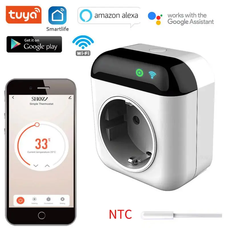 Tuya Termostato Xiaomi Google Home Wireless WiFi Thermostat For