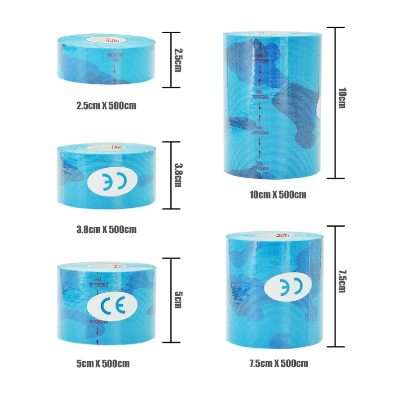 3/5Pcs Kinesiology Tape Elastic Sports Tape Muscle Support, Breathable Waterproof Athletic Tape for Knee/Shoulder Pain Relief