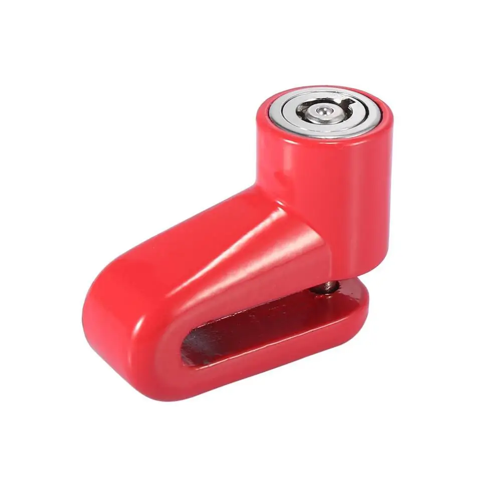 Motorcycle Disc Brake Lock 1 Set Motorcycle Disc Brake Lock with Red Rope Kit Aluminum Alloy Mountain Road Bike Anti-theft Lock