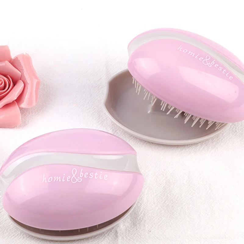 

Спутывающаяся розовая щетка Teazer в форме яйца, щетка для волос, антистатические Инструменты для укладки, расческа для распутывания волос, салонный Уход за волосами, расческа для путешествий