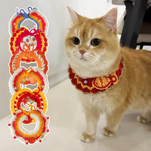 Cat Clothing Cat Costume New Year Costume for Cat Chinese New Year Cat Outfit Cute Pet Clothes Gifts Pet Decorations 2