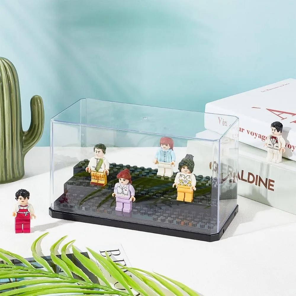 1 Box Acrylic Minifigure Display Case for Cube Models Gifts Storage