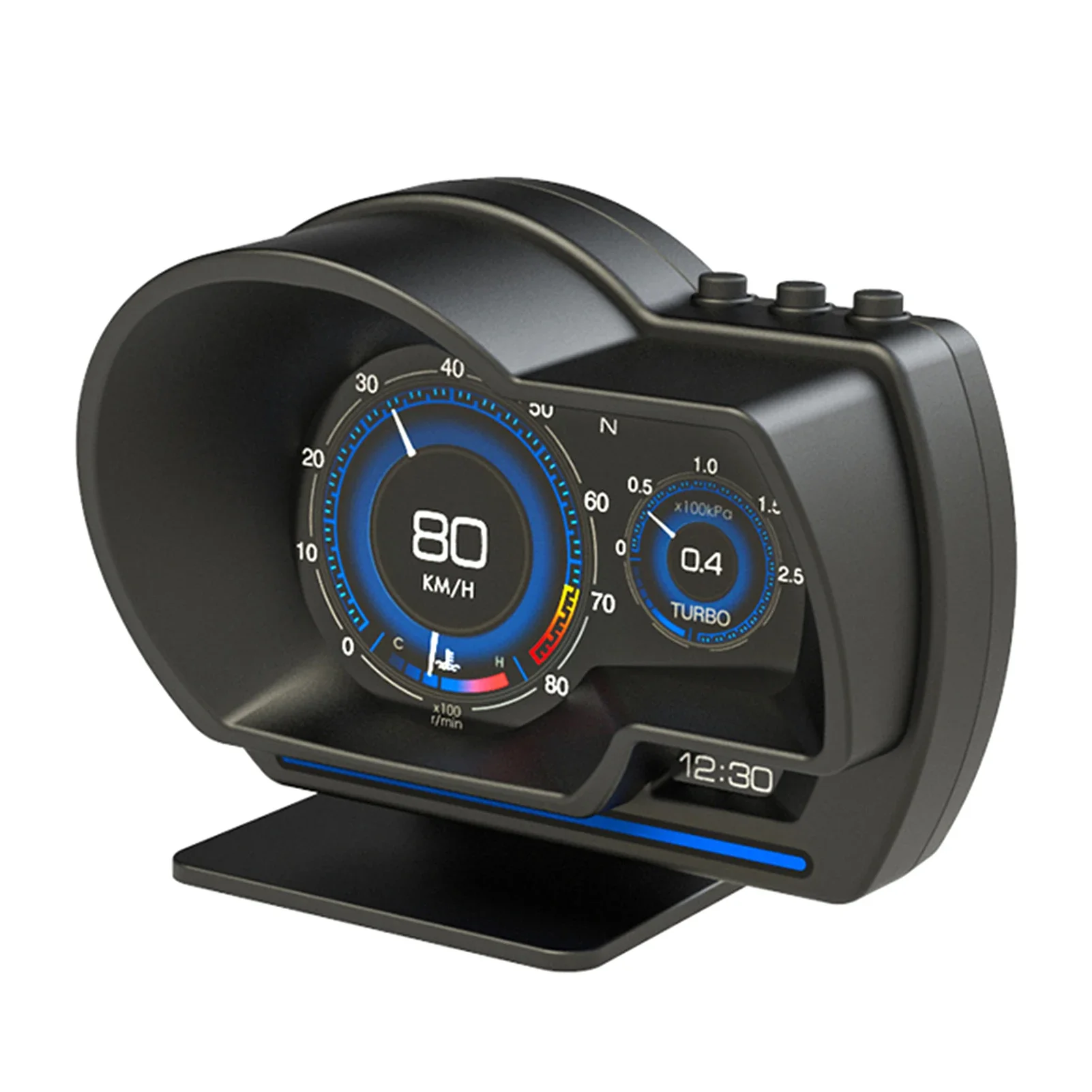 Car Head up Display OBDII+GPS Smart Gauge High Definition Speedometer Diagnostic Tool with OBD Fault Code Elimination