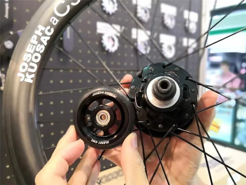 Justuni kuosac-折りたたみ式ホイール60mm,brosmpton用,1ペア,バイク