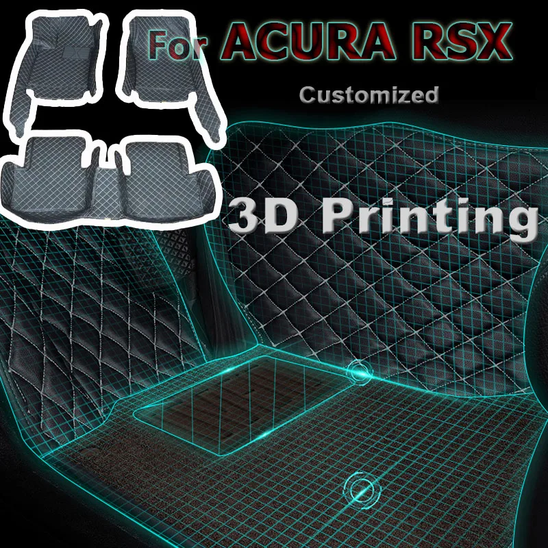

Автомобильный напольный коврик и коврик для багажника автомобиля для ACURA RSX 2002-2006 года, Индивидуальные напольные коврики, автомобильные накладки на ножки, автомобильные аксессуары