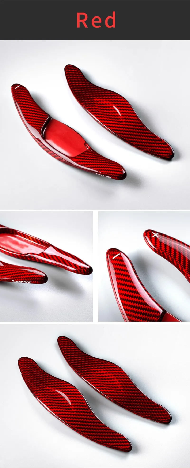 T-carbon Steering Wheel Paddle Shift For Toyota Reiz Camry Corolla Ralink Carbon Firber Styling Accessories Paddle Shifter