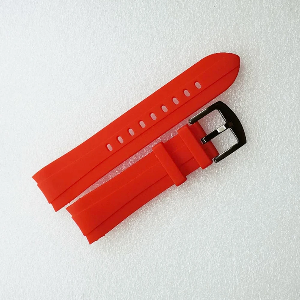 22mm SKX007 Waterproof Rubber Strap Watch Strap Elbow Watch Modification Accessory Needle buckle Strap