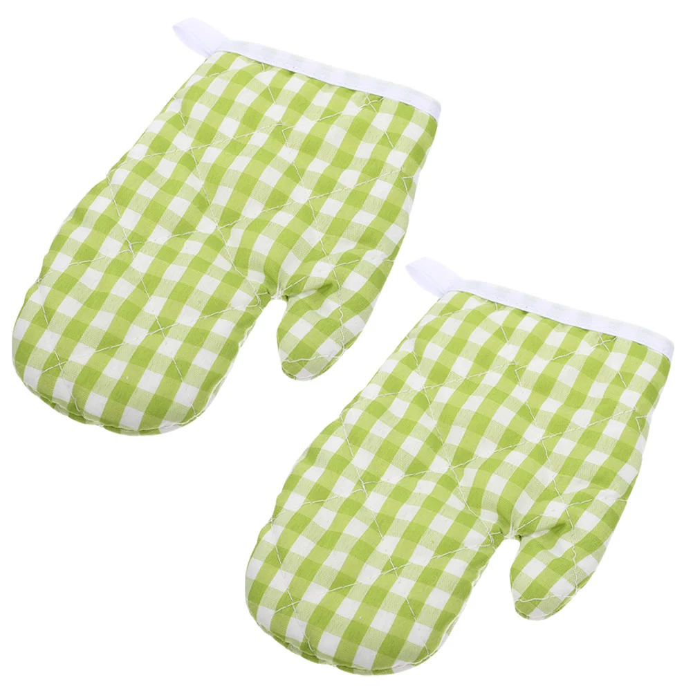 

2pcs Kitchen Oven Gloves Heat Resistant Oven Mitts Baking Gloves Oven Mitts