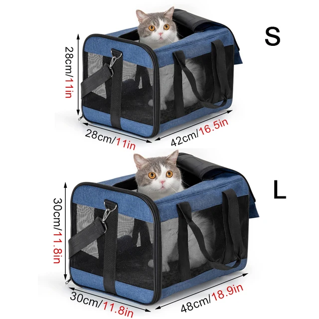 Dog Carrier Bag Soft Side Backpack Cat Pet Carriers Dog Travel Bags Collapsible Travel Pet Outing Bag 4