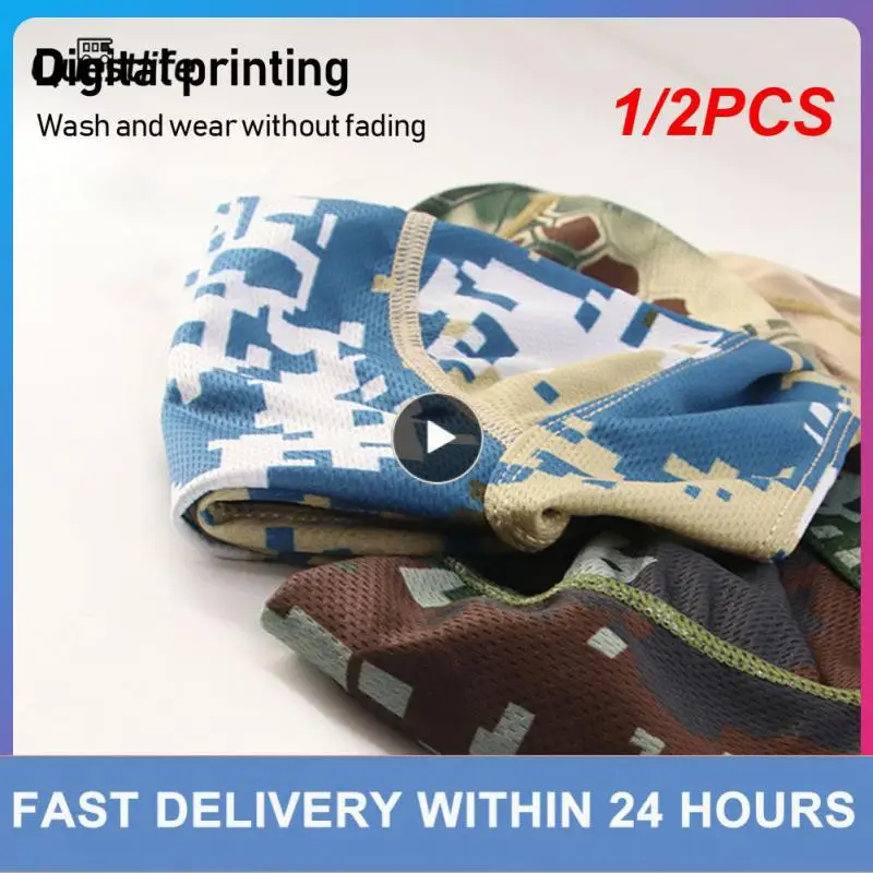 

1/2 шт. быстросъемный Камуфляжный головной шарф, летняя мужская бандана для бега, езды на велосипеде, головной платок, Пиратская повязка на голову, мужской головной шарф