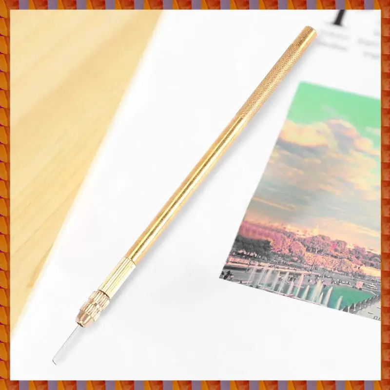 DIDI Wig Crochet 5Pcs Ventilating Needles +1 Brass Holder For Lace Wig Needle Hairpiece Knotting Hook Sets Beaded Hook