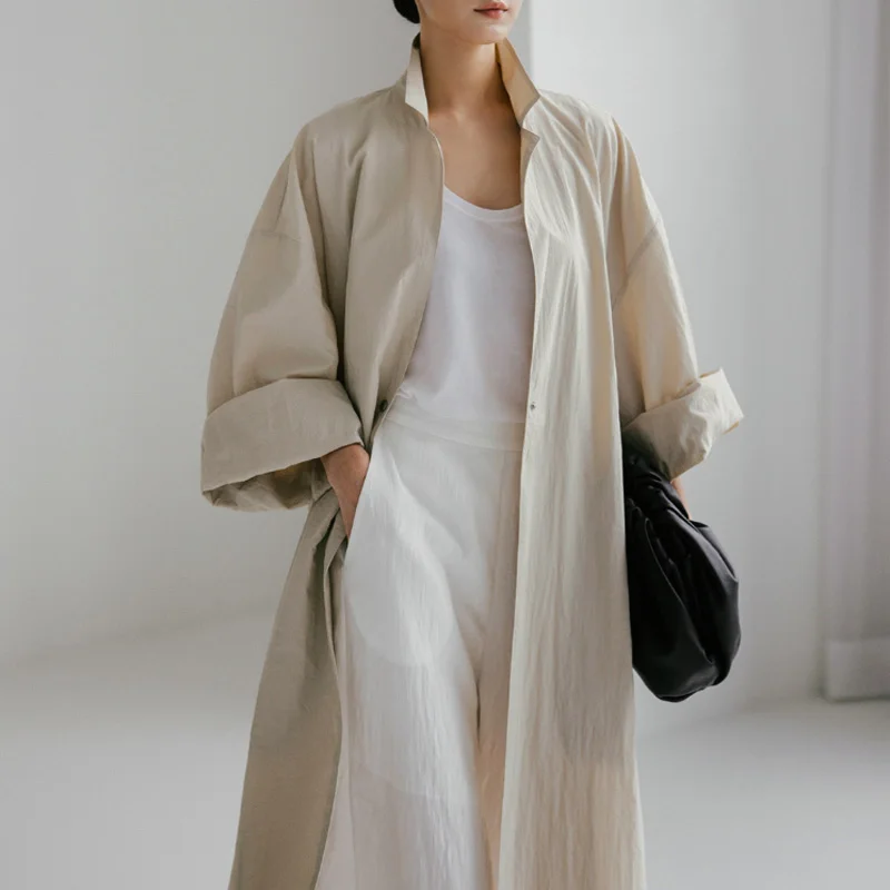 

Spring Summer 2024 Chic Elegant High Waist Fashion Simplicity Retro Long Sleeve Button Solid Cotton Linen Y2K Women's Clothes