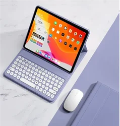 Premium Keyboard Stand Case for Tablets - Smart Cover and Protective (Purple 2)