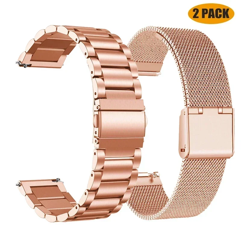 Stainless Steel Quick Release 22MM Metal Watch Band Strap
