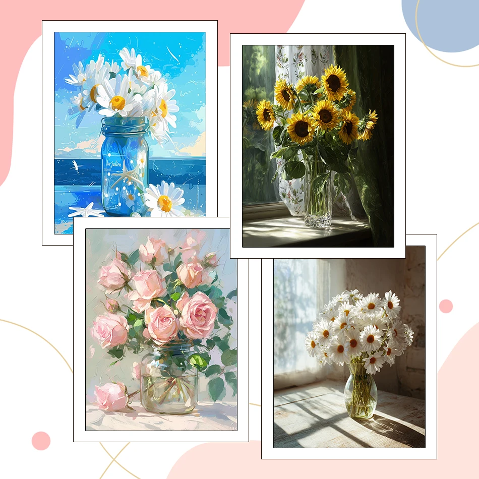 Floral Paint By Numbers 1