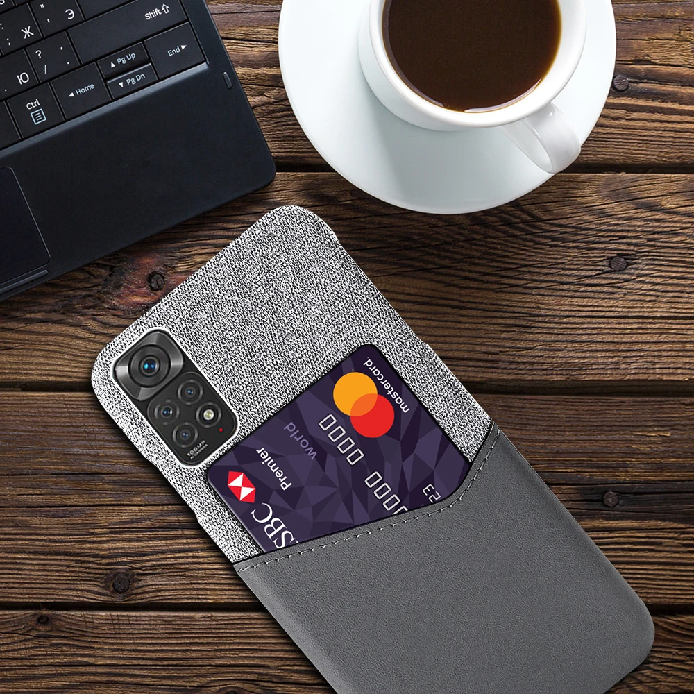 

For Xiaomi Redmi Note 11 Pro Global 6.67" 11E Pro Coque Redmi Note11 Pro 5G Redmi Note11 Pro Case Card Slots Cover Business Capa