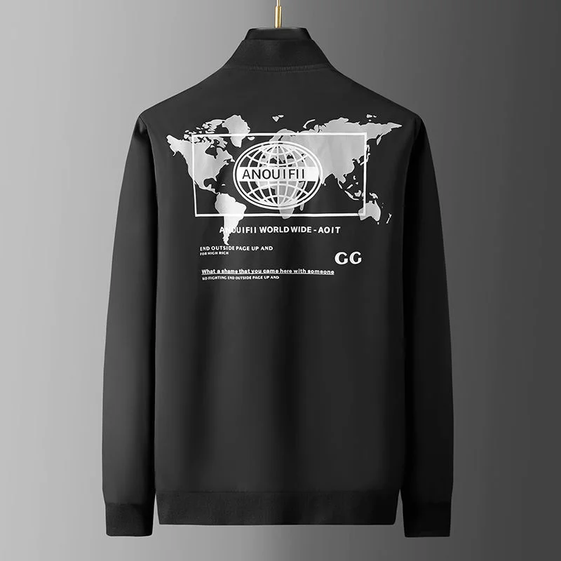 

Luxury brand Fashion Brand Autumn New Print Men's Jacket Coat Slim Fit Sports Thin Pilot Baseball Suit Men