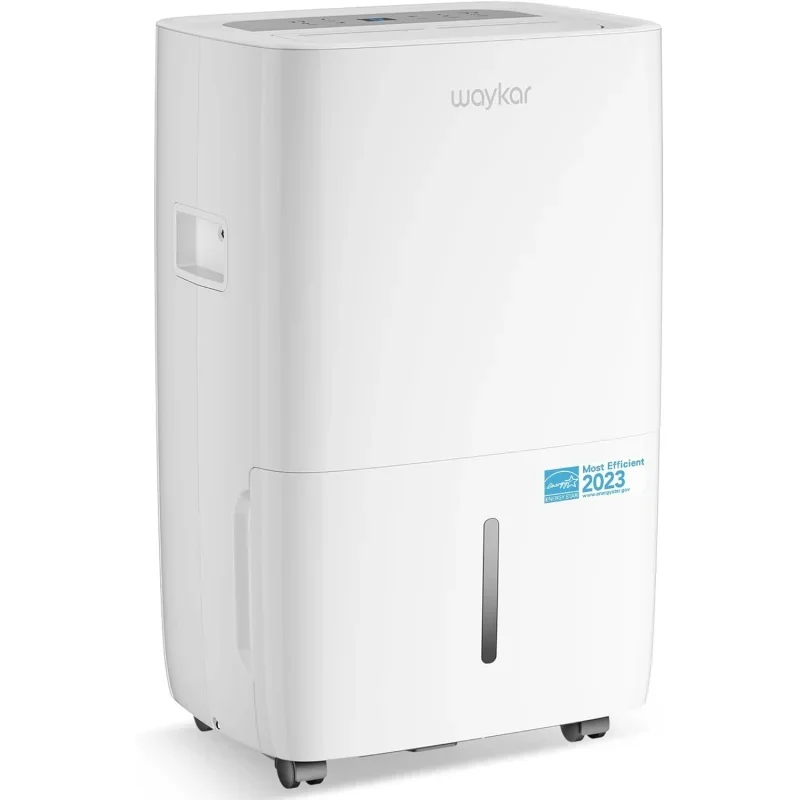 

Waykar 80 Pints Energy Star Dehumidifier for Spaces up to 5,000 Sq. Ft at Home, in Basements and Large Rooms with Drain Hose and