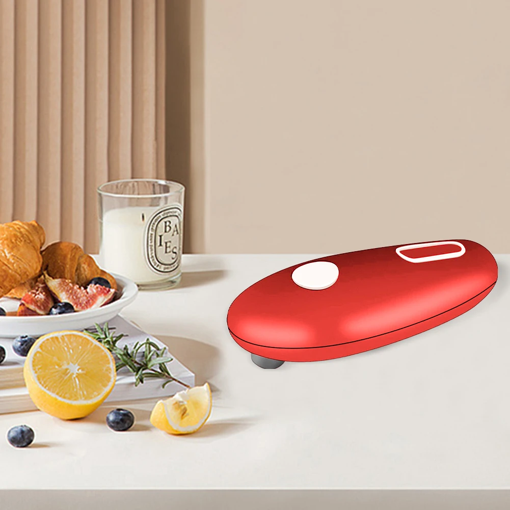 Electric Can Opener Battery Operated Automatic Can Opener Space Saver Handheld Lid Opener for Seniors with Arthritis