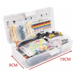 DIY Electronic Starter Set with Breadboard and Components in Organized Box (1Set)