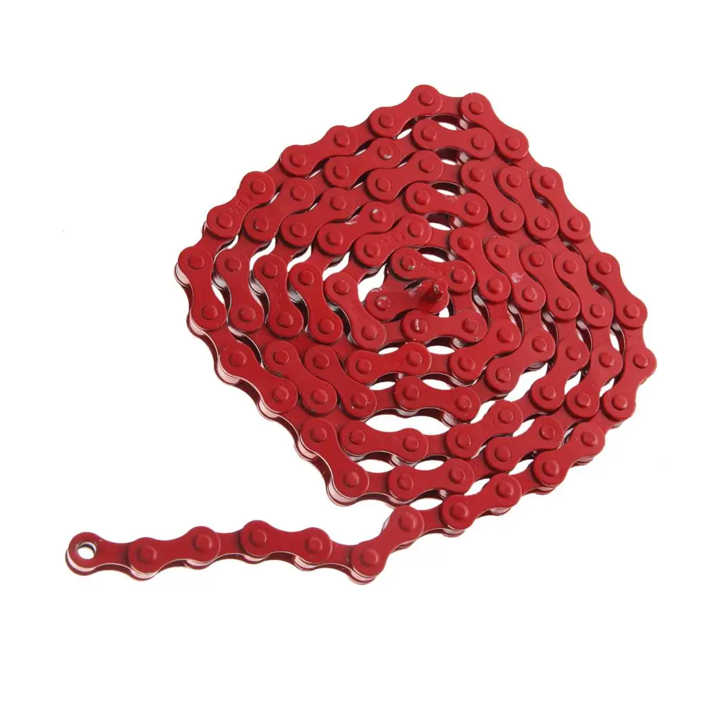 Bike Chain Fixed Gear Track BMX Single Speed Chains with Anti rust Technology 1 2 X 1 8 Red AliExpress