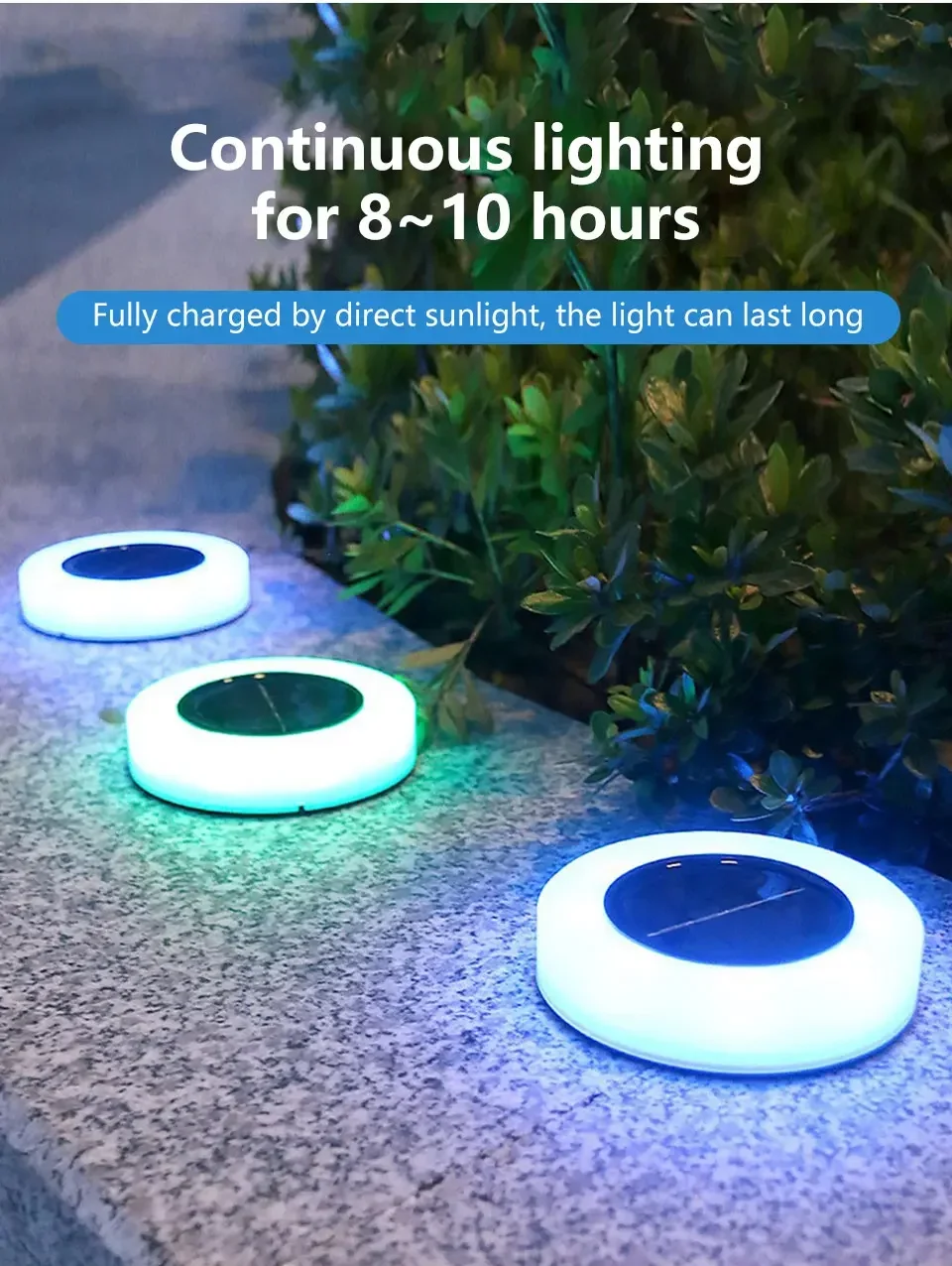 Description Picture 4 of item4pcs Outdoor Solar Lights LED Lawn Yard Decoration Night Light Outdoor Waterproof Landscape Garden Courtyard Villa Buried Light