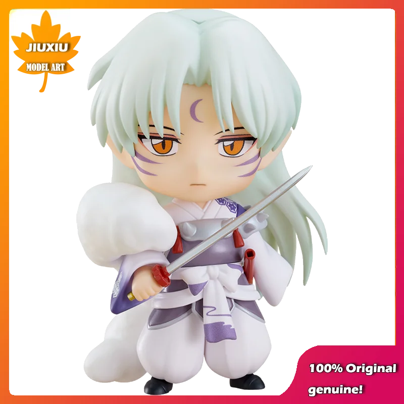 

100% оригинал: аниме InuYasha Sesshoumaru Q версия figma ПВХ экшн-модель детской игрушки фигурка коллекционная кукла подарок