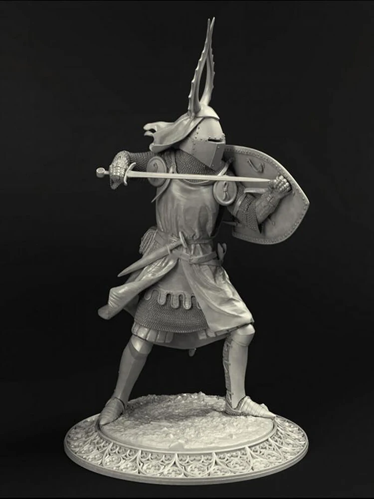 Chevalier De L'ordre Teutonique – Figurine Miniature 75mm – Peinte à La Main Par Attica – Neuf
