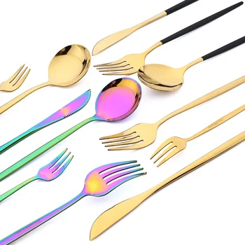 16-Piece Gold Stainless Cutlery Set 1