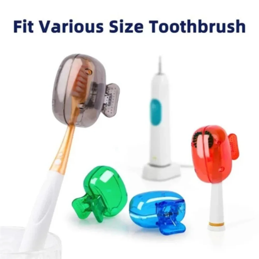Portable Travel Toothbrush Head Protective Cover,4