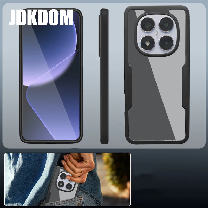 JDKDOM Shockproof Clear Phone Case with Enhanced Protection