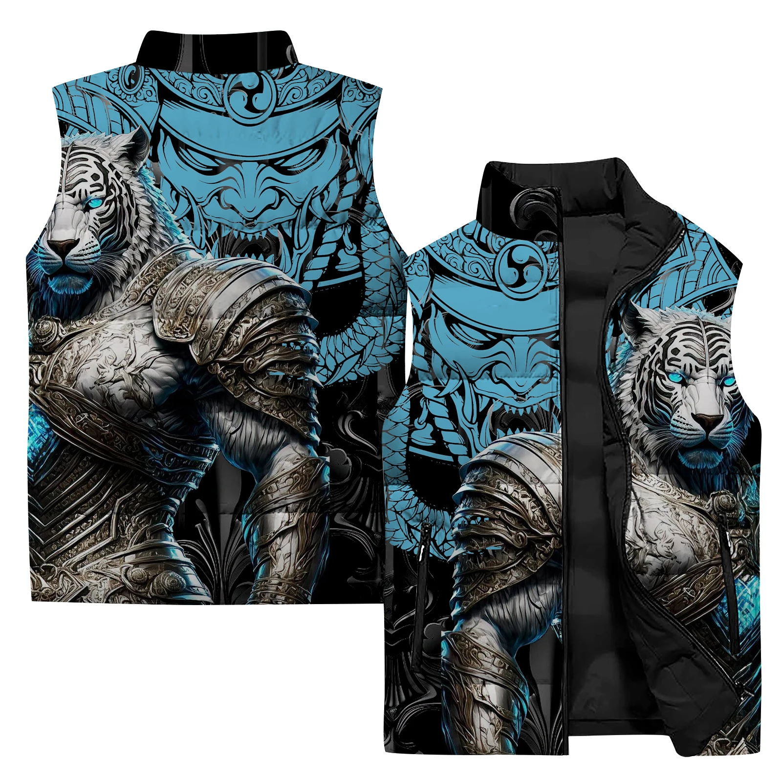 thumbnail image 1 of Chaleco de trabajo fresco para hombres Chaleco calefactor cálido para hombres Chaquetas ligeras de moda para hombre Tiger Nuevos abrigos y chaquetas Chalecos de abrigo, 1 of 5