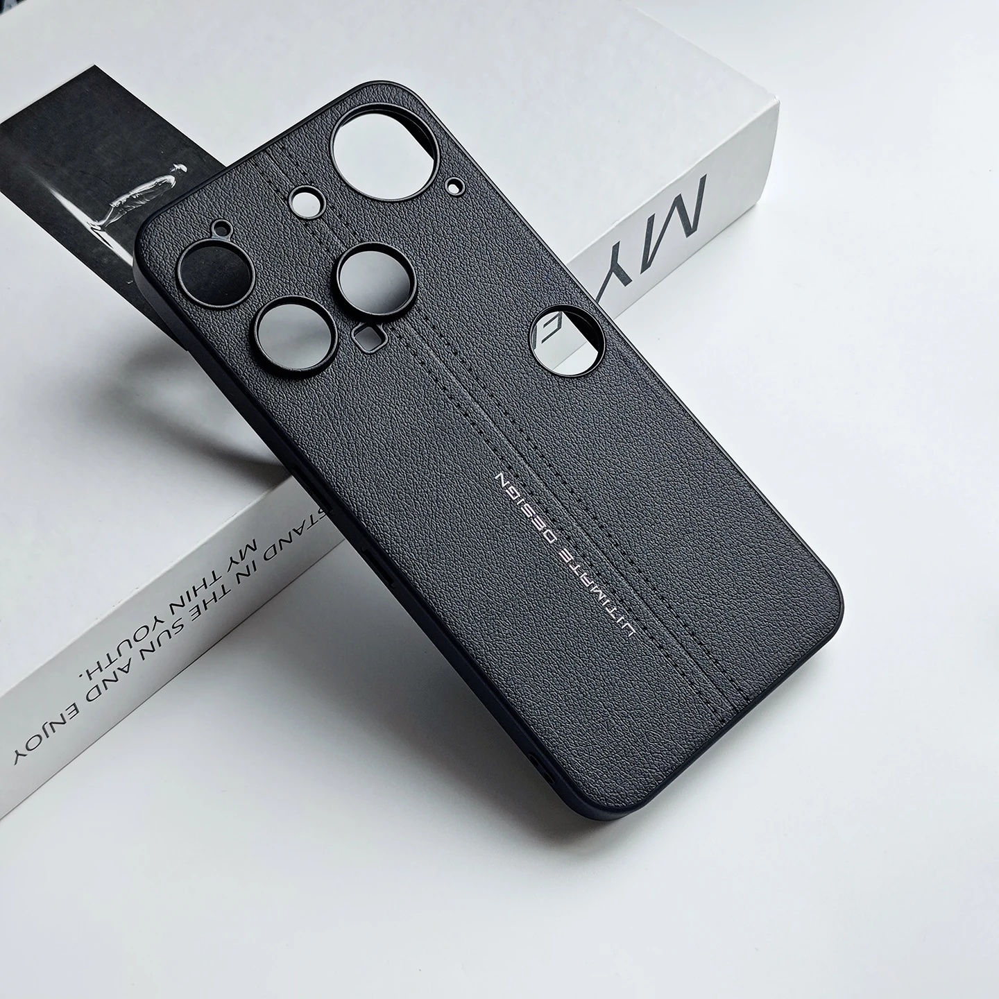 Luxury PU Leather Skin-Friendly Protective Back Cover Case