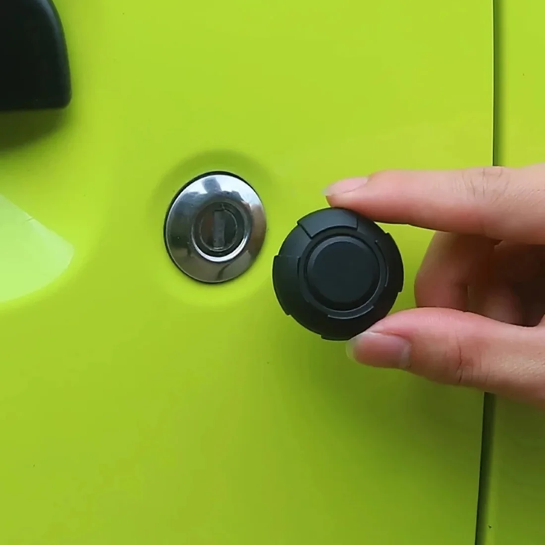 Magnetic Car Door Key Hole Trim Cover car door lock cover 2PCS For Suzuki Jimny JB64 JB74