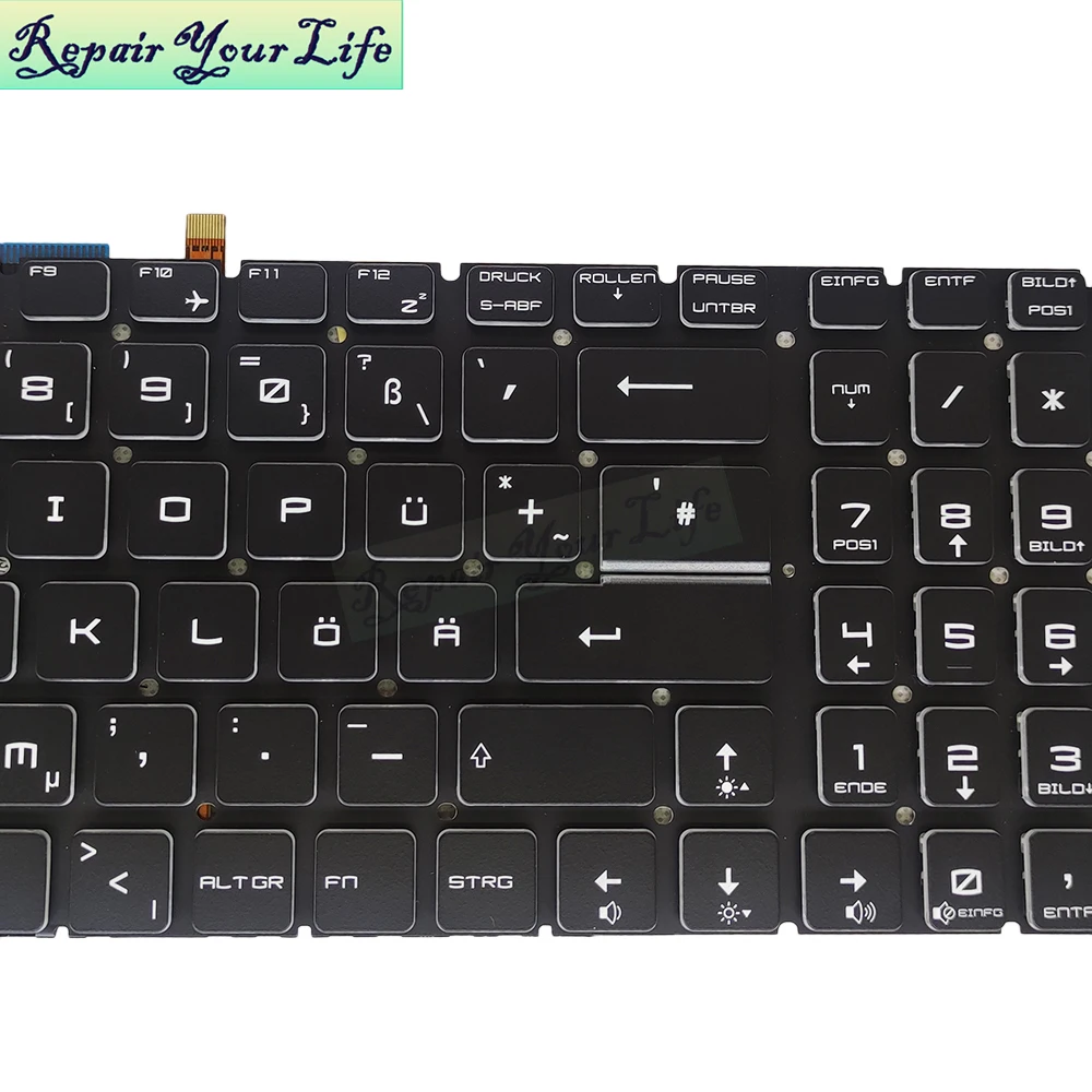Alemão italiano francês azerty teclados do portátil