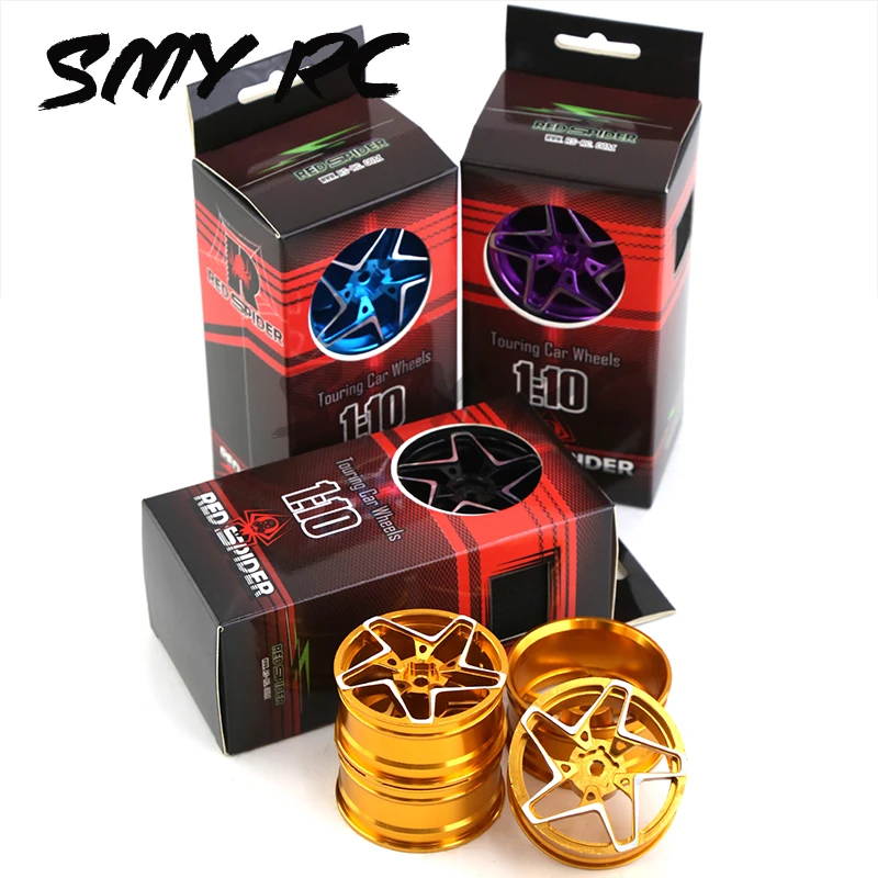 

4 шт. HSP 94122 94123 CS D4 TT02 моделирование 1/10 плоский бег Дрифт Альпинизм автомобиль Алюминиевый сплав колесо R105