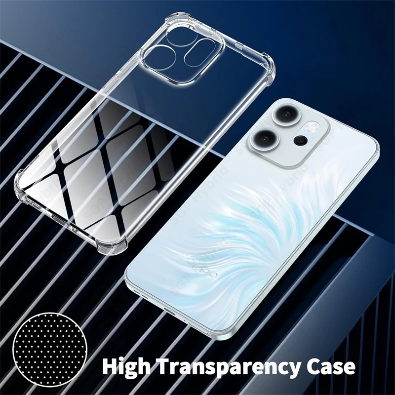 Transparent Anti-Yellowing Shockproof TPU Soft Phone Case, 1.5MM Thick