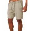 KB 2022 New Men's Cotton Linen shorts Pants Male Summer Breathable Solid Color Linen Trousers Fitness Streetwear S-4XL 1