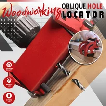 

Pocket Hole Jig Oblique Hole Locator Drilling Tool Kit 6/8/10/12mm Multi-angle Dowel Jig Aluminium Joinery Woodworker DIY Tools