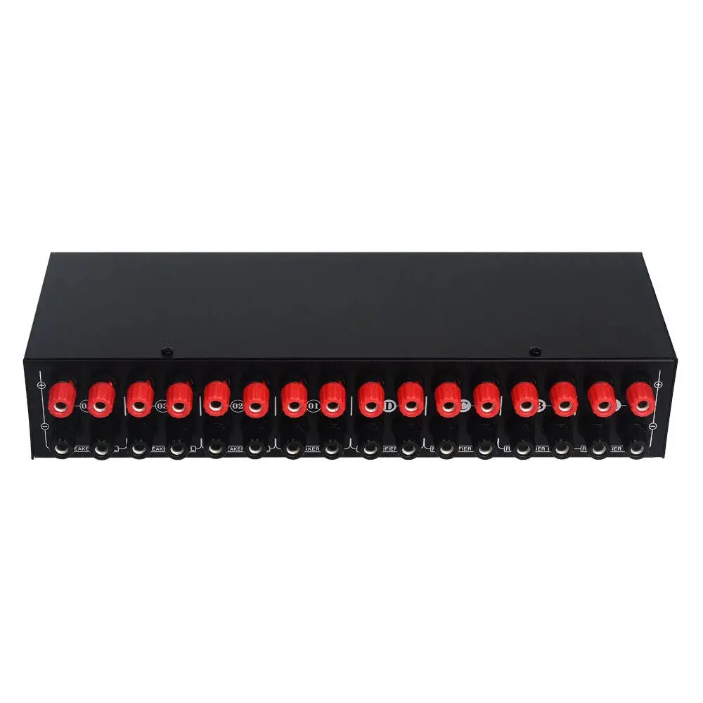 LINEPAUDIO 4 IN 4 OUT Power Amplifier Speaker Selector Switcher Speaker Switch 5