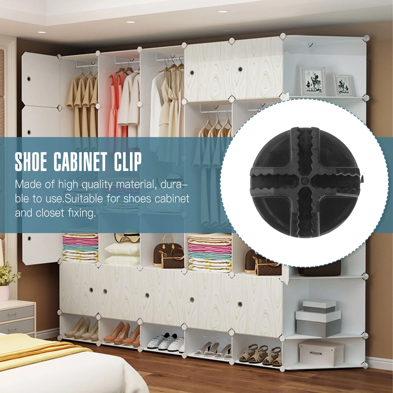 Wire Cube Plastic Connectors Modular Organizer Closet Kids Shoe Rack Cabinet Wire Cube Child Plastic Organizers 20 Pcs