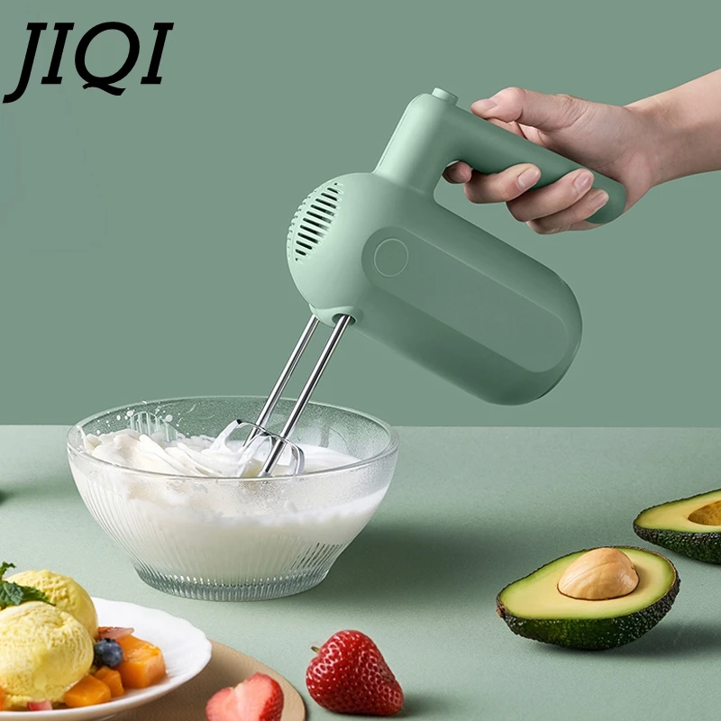 JIQI 5 Speed Handheld Dough Mixer Electric Whisk Egg Beater Food Blender Multifunctional Food Processor Electric Kitchen Mixer 3
