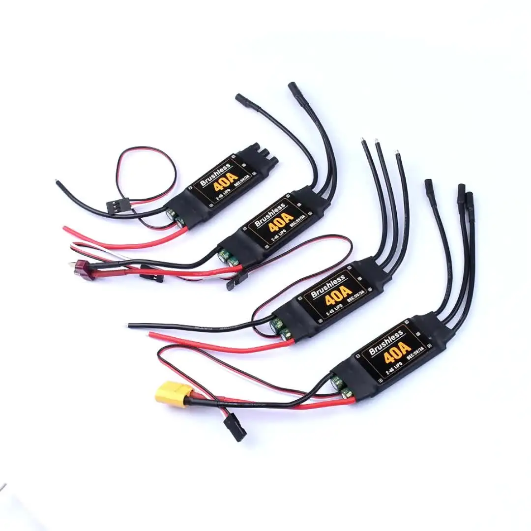 ESC sans balais RC 40A, contrôleur de vitesse électrique de moteur, sortie BEC 5V/3A pour accessoire d'avions drones RC