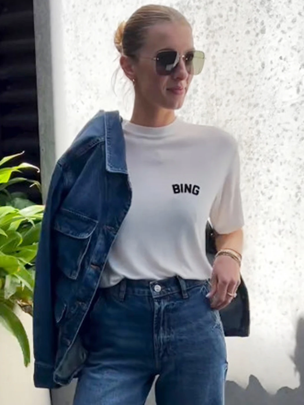

Star Flocking T-Shirts for Women Summer Clothing 2024 Short Sleeve Fashion Tees Tops Loose Casual Tee Shirt T-shirts Female