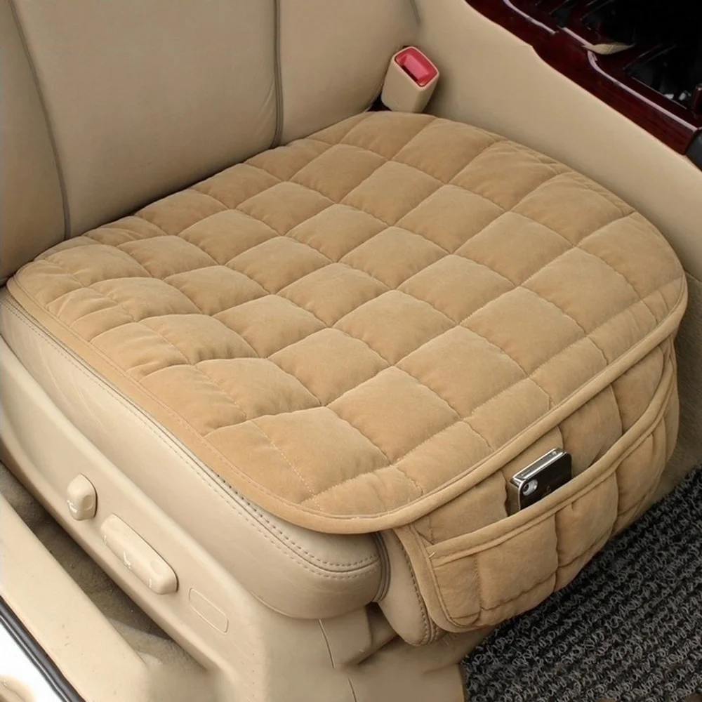 Car Seat Cover Winter Warm Seat Cushion Anti-slip Universal Front Chair Seat Breathable Pad for Vehicle Auto Car Seat Protector