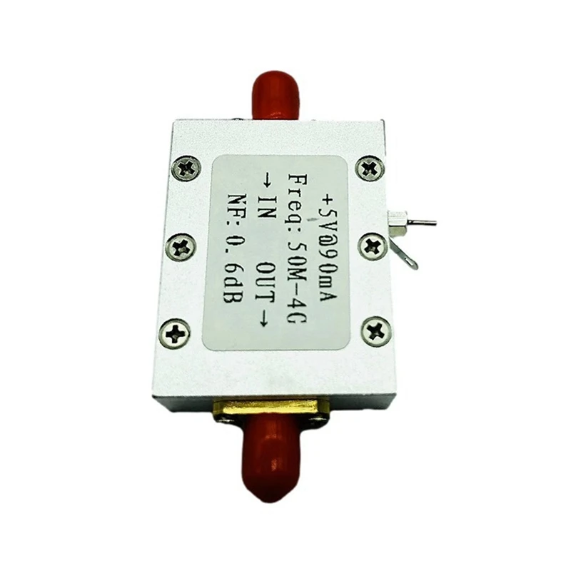 Ultra Low Noise NF=0.6DB High Linearity 0.05-4G Wideband Amplification LNA Input Down To RF Module Easy Install