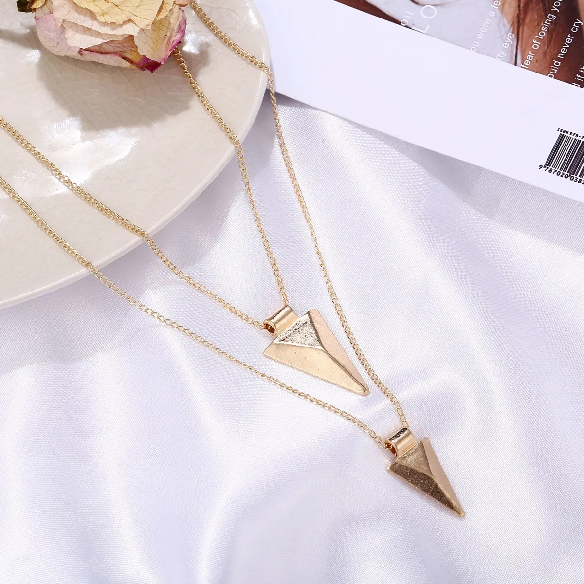 Simple Multilayer Triangle Metal Accessories