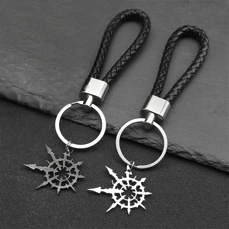 Gothic Silber Farbe Hohl Bumerang Schlüssel Kette Für Frauen Männer Edelstahl Schlüssel Ring Dunklen Stil Schmuck Party Geschenk 3613
