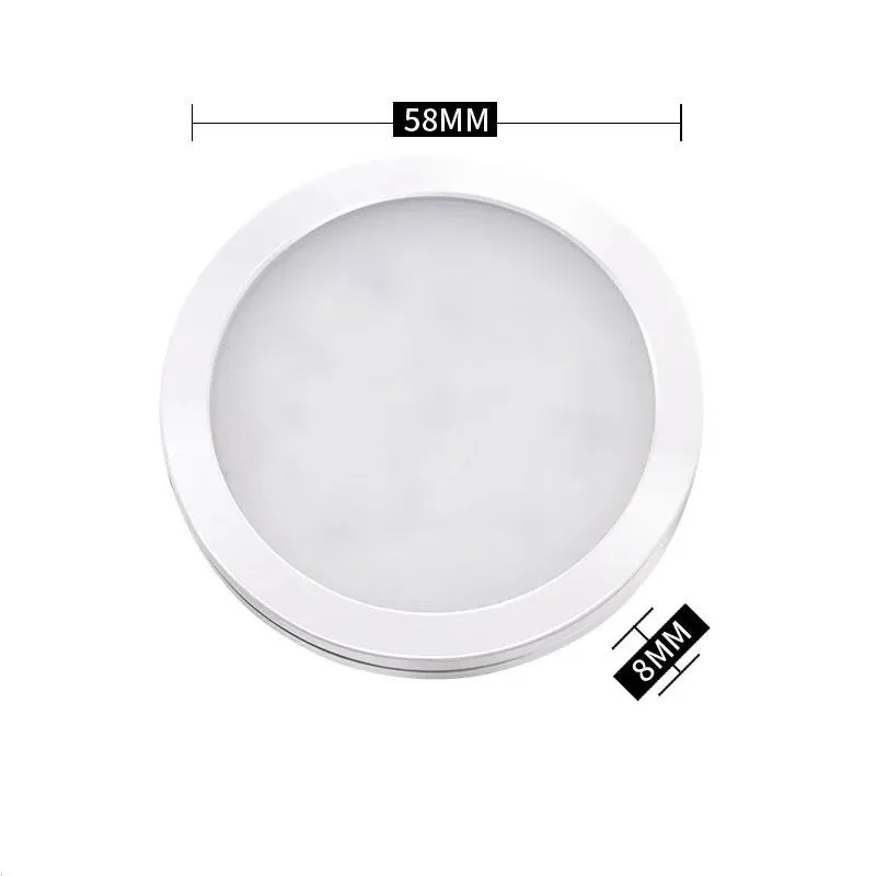 Description Picture 5 of itemUSB 5V LED Under Cabinet Light with switch 3W Mini Spotlight Surfaced Mounted Jewelry Display Showcase Wardrobe Ceiling lamp