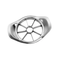 Stainless Steel Comfort Handle Apple and Vegetable Cutter with Divider (Silver)